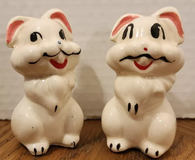 Vintage 1940's Thumper Salt & Pepper Shakers  Walt Disney Productions