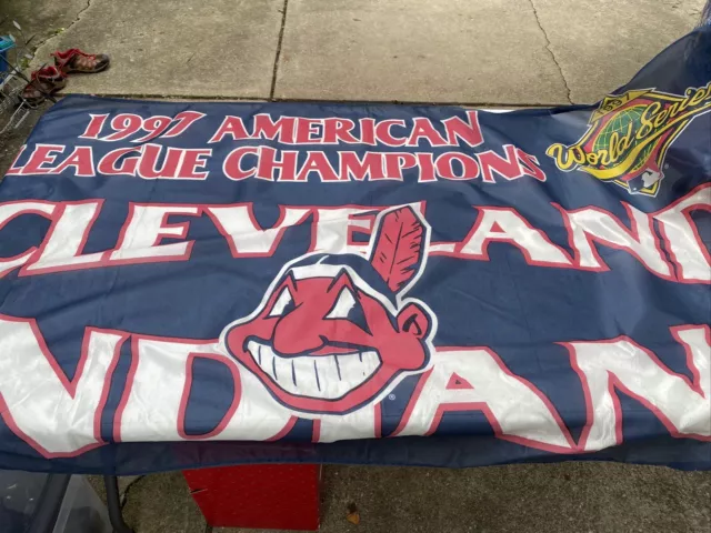 cleveland indians flag. 1997 American League Champions.