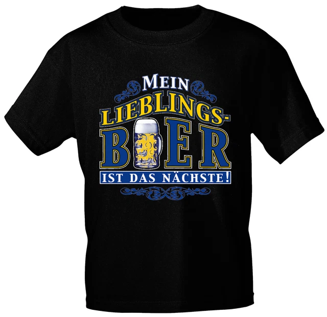 (09741) T-SHIRT unisex S - 3XL Shirts ♥ MEIN LIEBLINGS-BIER IST DAS NÄCHSTE
