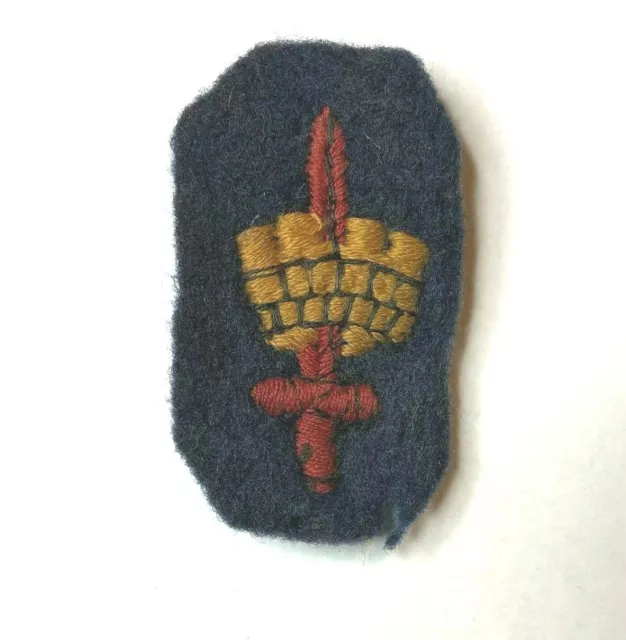 WW2 London District Formation Sign arm Badge Embroidered  44 x 27 mm original