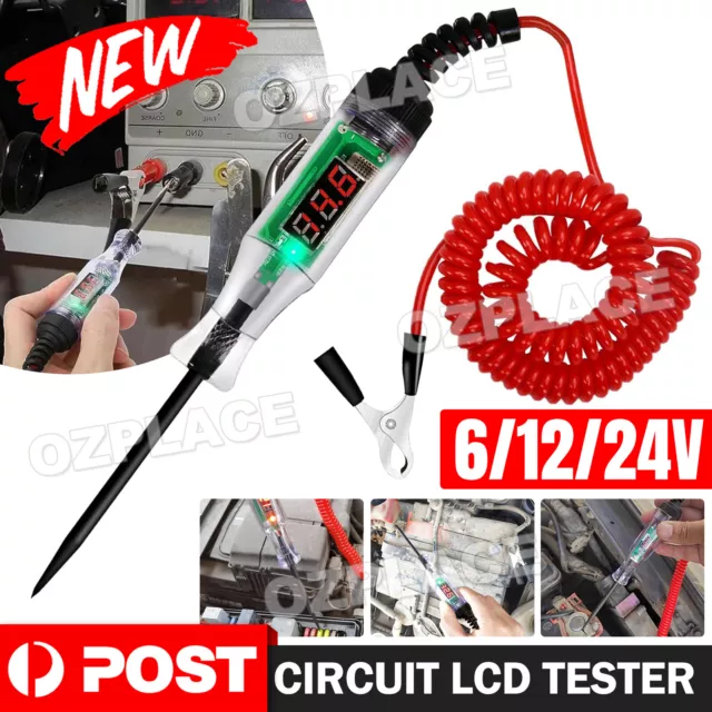 6V 12V 24V Auto Car Electrical Circuit Voltage Tester Led Light Test Probe Pen