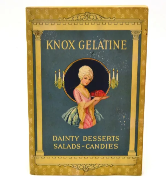 Vintage KNOX GELATINE Dainty Desserts Salads Candies Cookbook 1927 Recipes