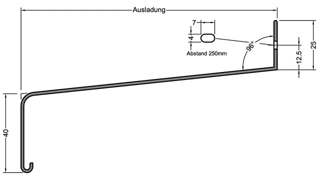 Aluminium Fensterbank Anthrazit RAL7016 Außen 50-210 mm inkl. Alu Putz-Abschluss 3