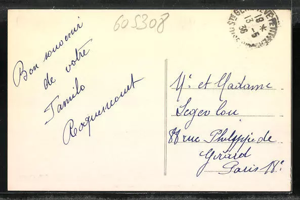 CPA SAINTE-GENEVIÉVE, ROUTE Nationale, Hotel du Nord 1936 EUR 4,00 ...