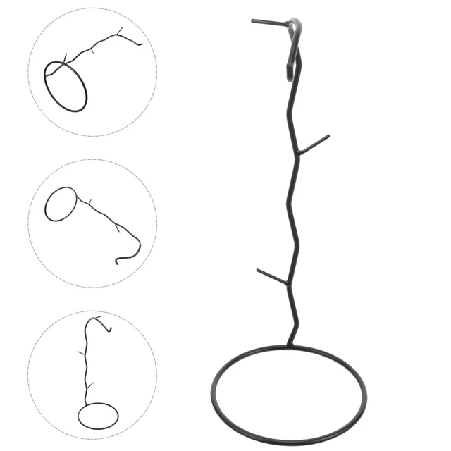 Widybord 6 Supporti per Piante aeree, contenitori per Tillandsia, in Acciaio, Base per Aria