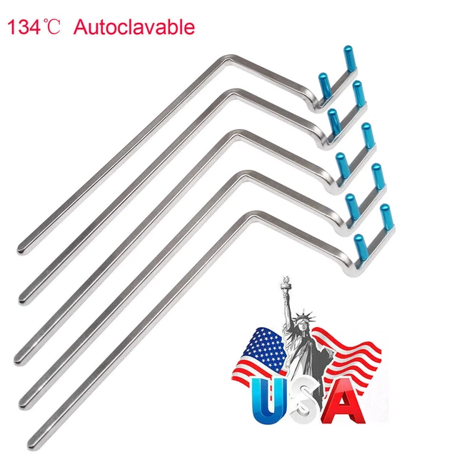 5Pcs Dental X Ray XCP Holder Bite Bitewing Indicator metal bar Arm 134 ℃ USA