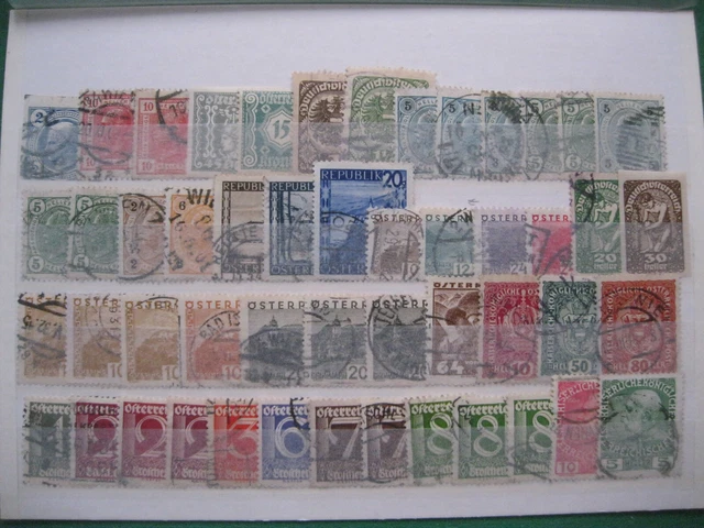 alte Briefmarken Österreich Austria gestempelt + postfrisch Konvolut Sammlung