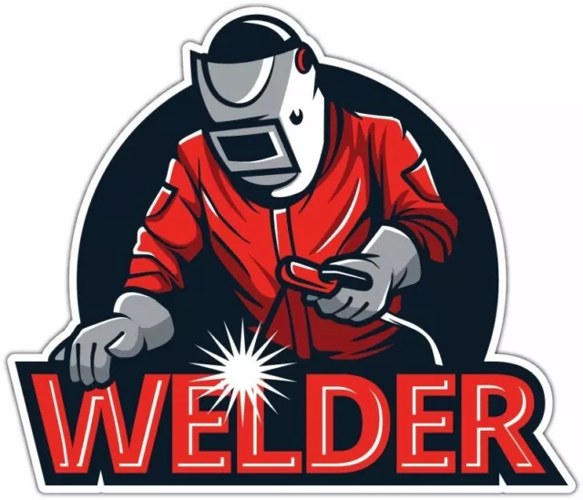 Welding Helmet Welder Torch Weld Iron Work Car Bumper Vinyl Sticker Decal 4.6"