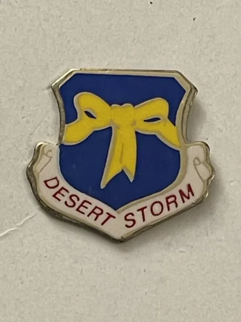 Vintage Desert Storm Yellow Ribbon Pin Pinback PB32