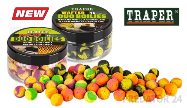 Traper  16mm  40g Pop Up & Wafter Hakenköder Hookbaits Method Feeder Boilie Carp