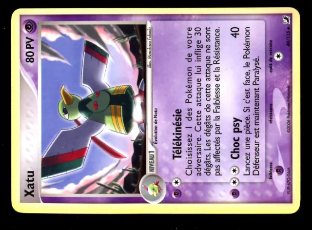Pokemon Ex Forces Cachees Unco #49/115 Xatu