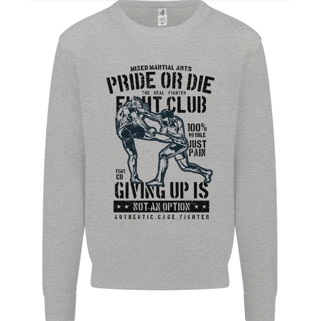 Pride MMA Muay Thai Mixed Martial Arts Mens Sweatshirt Jumper