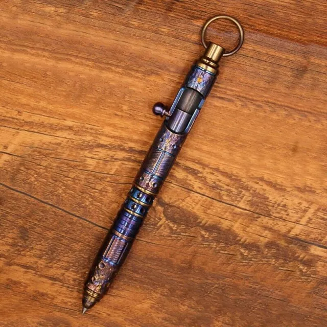 Kugelschreiber aus Titan mit Meteoritenmuster EDC Outdoor Signature Pen