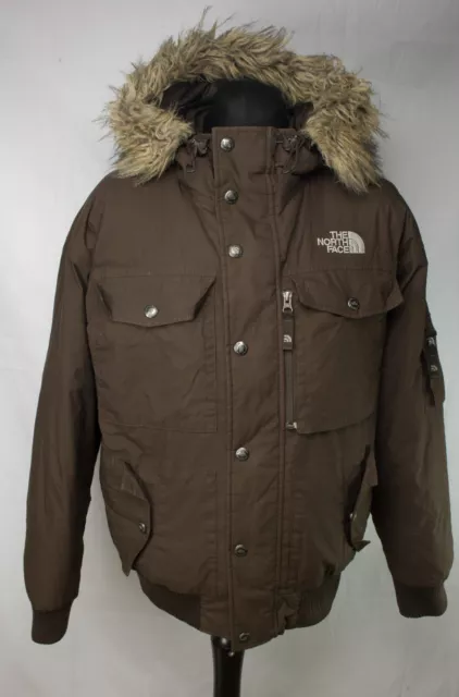 Piumino The North Face Gotham Goose da uomo taglia M bomber con cappuccio medio Hyvent