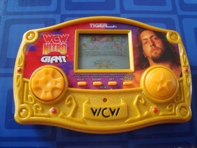 "WCW Nitro GIANT World Championship Wrestling LCD handheld game. Vintage
