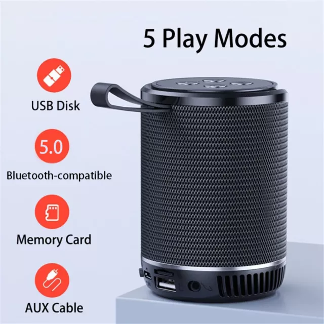 Portable Bluetooth Speaker TWS Wireless Stereo Bass  TF AUX USB Loudspeaker NEW