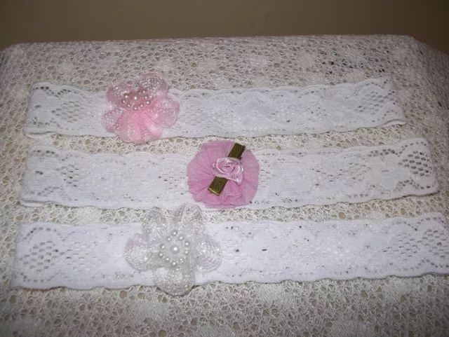 3 X Stretch Headbands (Flowers)  4 / Reborn Babies