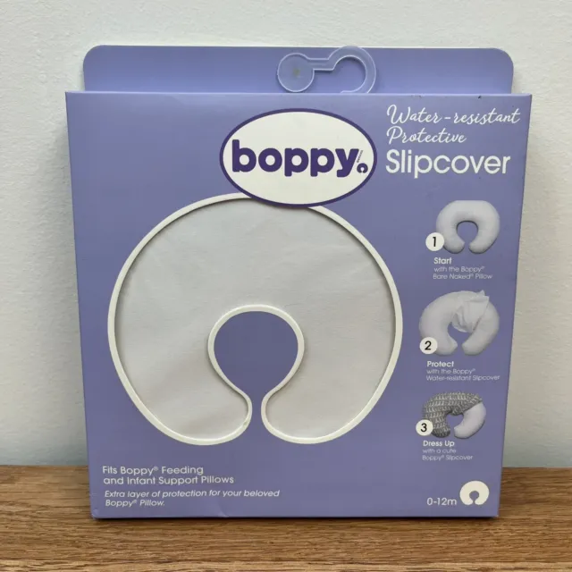 Boppy Pillow Water Resistant Protective Slipcover White NEW