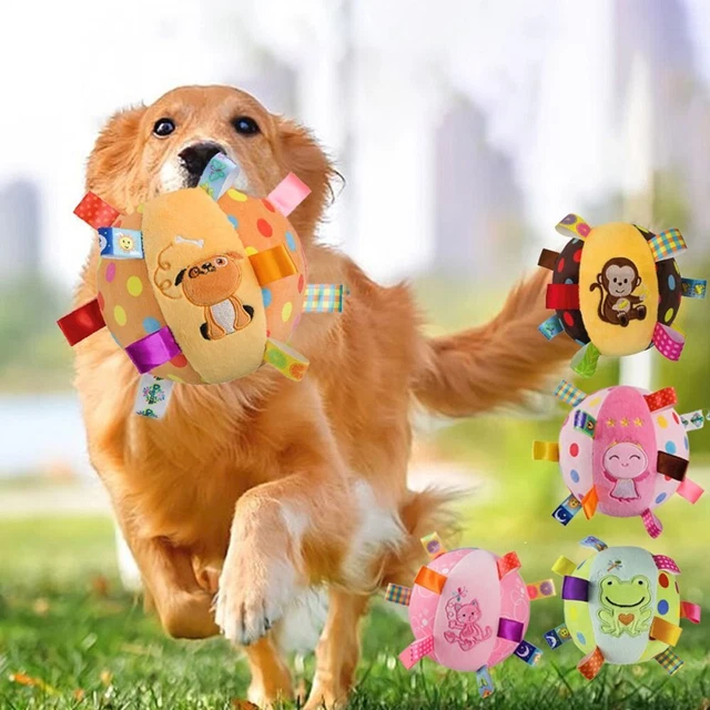 Plush Dog Chew Toy Cleaning Tooth Dog Chewing Ball  Aggressive Chewers Training