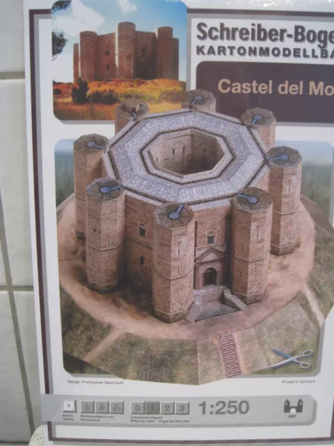 Castel del Monte Burg Schreiber-Bogen Kartonbausatz *NEU* Bastelbogen