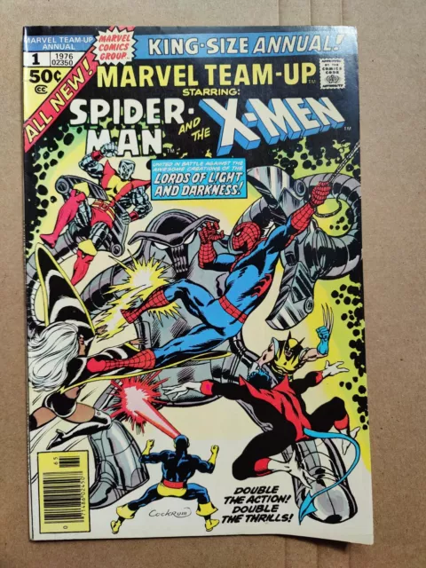 Marvel Team-Up KING-SIZE Annual #1 Spider-Man and The X-Men 1976 Midgrade