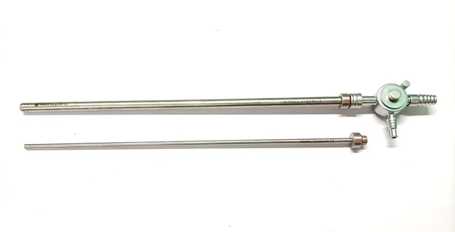 Laparoscopic Thumb Suction Irrigation Cannula 10 to 5mm SS Surgical Instrument