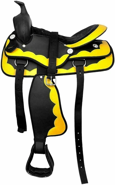Taille de la selle de cheval synthétique Western Barrel Racing : (10" à...