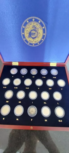 coffret pièces de 2 euros commémoratives 10 ans de l'euro