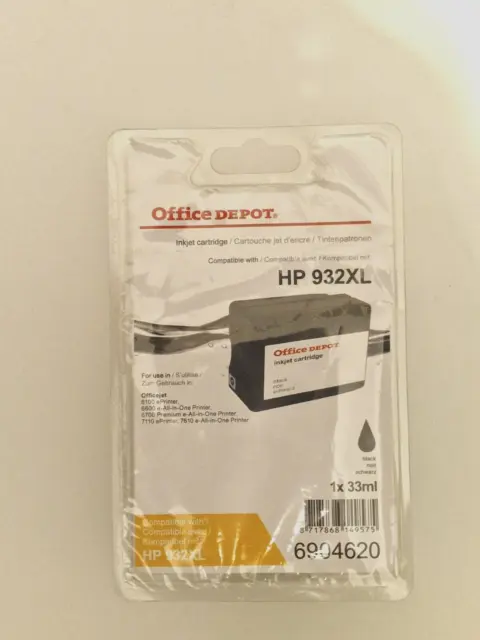Cartouche d'encre noir compatible avec HP 932 XL (neuve, compatible)