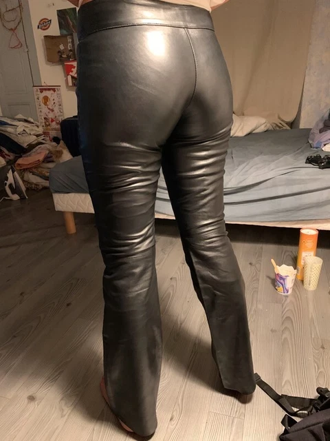 Pantalon cuir moulant 2025 femme
