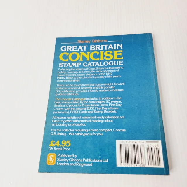 Great Britain Concise Stamp Catalogue By Stanley Gibbons 1987 Edition