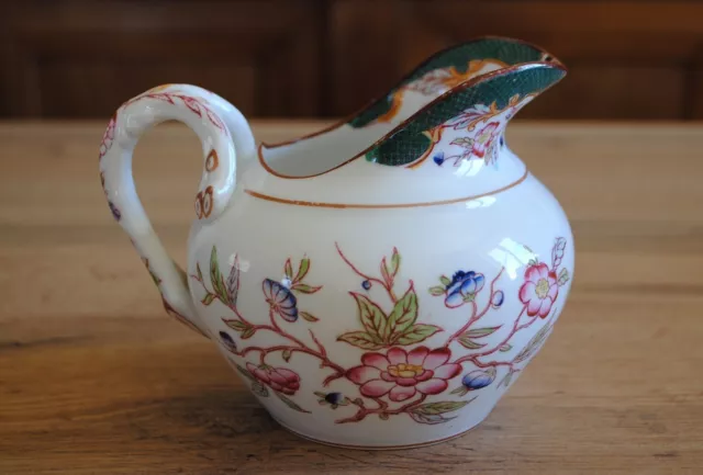 Tres Joli Pot A Lait En Porcelaine De Sarreguemines - Decor Minton - 1860/1919