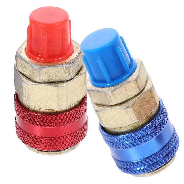 2 Pcs Kupplungsstecker Für Klimaanlage Adapter Metrisches System Stoßverbinder