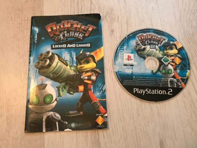 Ratchet & Clank Locked And Loaded Sony Playstation 2 Ps2 Pal Game Disc & Manual
