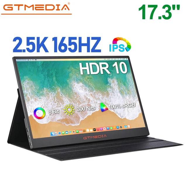 17.3'' Portable Monitor 2.5K Gaming Screen for Laptop Switch Phone XBOX Display