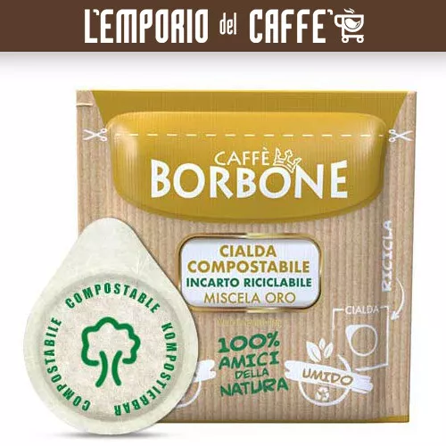 CAFFÈ BORBONE CAFÉ Dosette Compostable, Emballage Recyclable