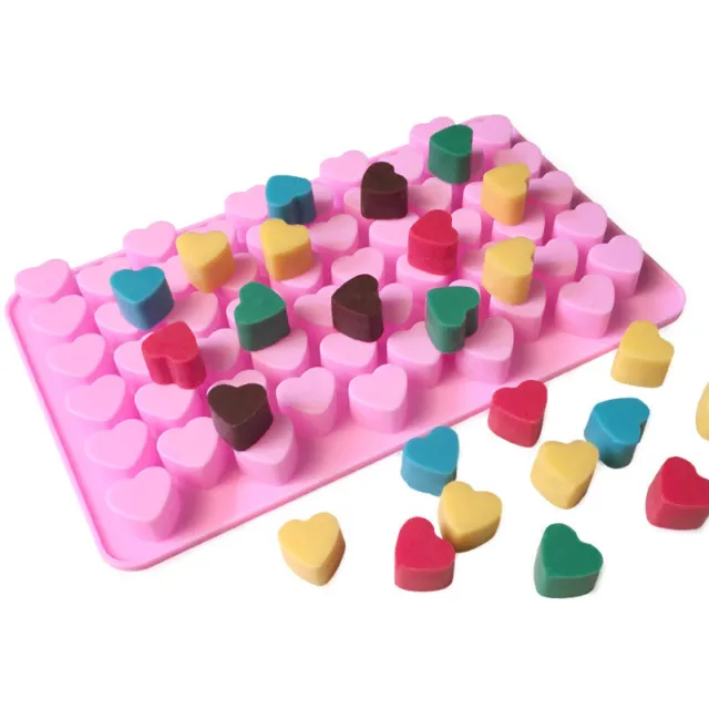 Mini bandeja de cubo de hielo de silicona molde para corazón hágalo usted mismo molde de chocolate fondant 3D PastrYH SC