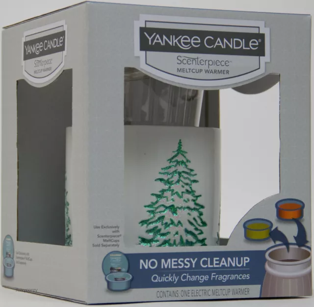 Yankee Candle Wax Melt Tart Warmer Snowy Christmas Pine TREE Sled