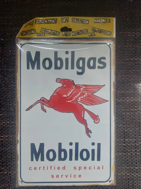 Mobilgas/Mobiloil Blechschild
