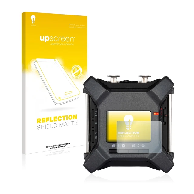upscreen Entspiegelungs Schutzfolie für Zoom F3 field recorder Matt Antireflex