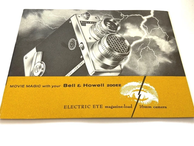 MODE D'EMPLOI PHOTO CINEMA CAMERA BELL & HOWELL MOVIE MAGIC 200EE 16mm english