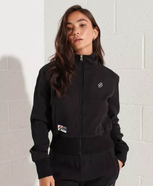 Superdry Women's Code Track Jacket. Darkest Charcoal. UK 10 (S).