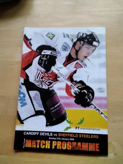 2007/8 Cardiff Devils V Sheffield Steelers  Ice Hockey 27/1