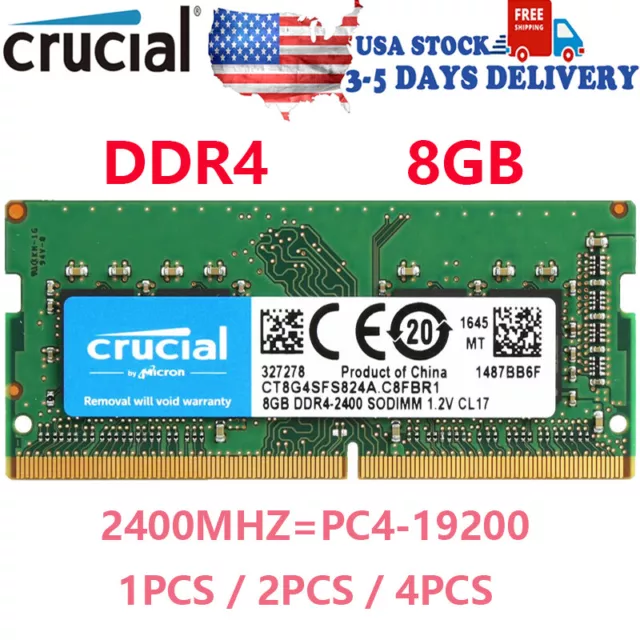 Crucial DDR4 32GB 16GB 8GB 2400MHZ PC4-19200 memory SODIMM Laptop RAM Notebook