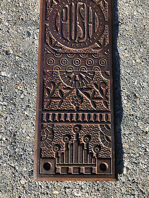 Antique Reading Hardware Co. RH Co.Iron Victorian Push Plate 2
