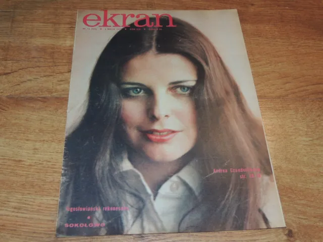 Ekran 18/1975 polish magazine Andrea Czunderlikova, Josephine Baker, E Teissier