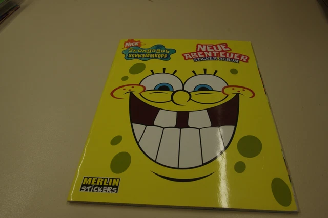 MERLIN STICKERALBUM SPONGEBOB Schwammkopf gelb vollständig EUR 20,00 ...
