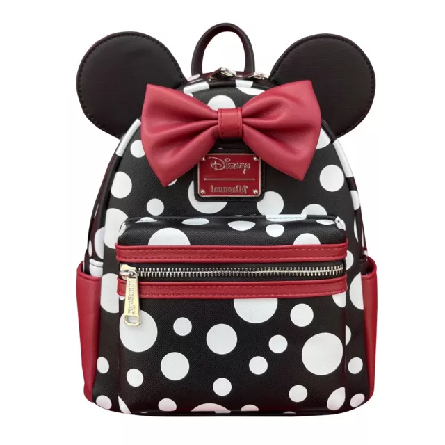 NWT Loungefly Disney Minnie Mouse POLKA DOT Mini Backpack