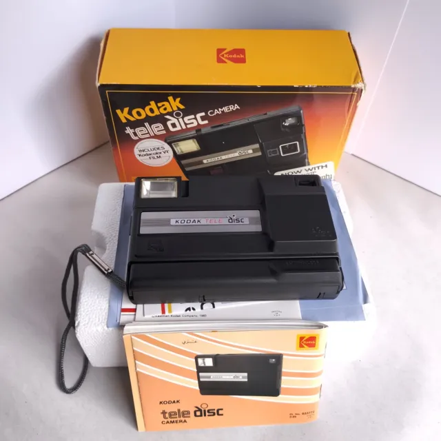Vintage Kodak Tele Disc Camera with box and instructions Please read description