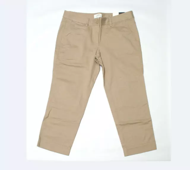 Ann Taylor Loft Womens Pants Size 6 Beige Marisa Straight Leg Chino $39.50 NWT